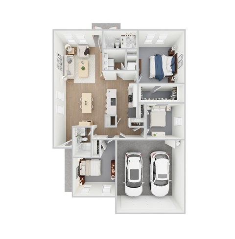 Linden floor plan - 3bedroom 2bathroom